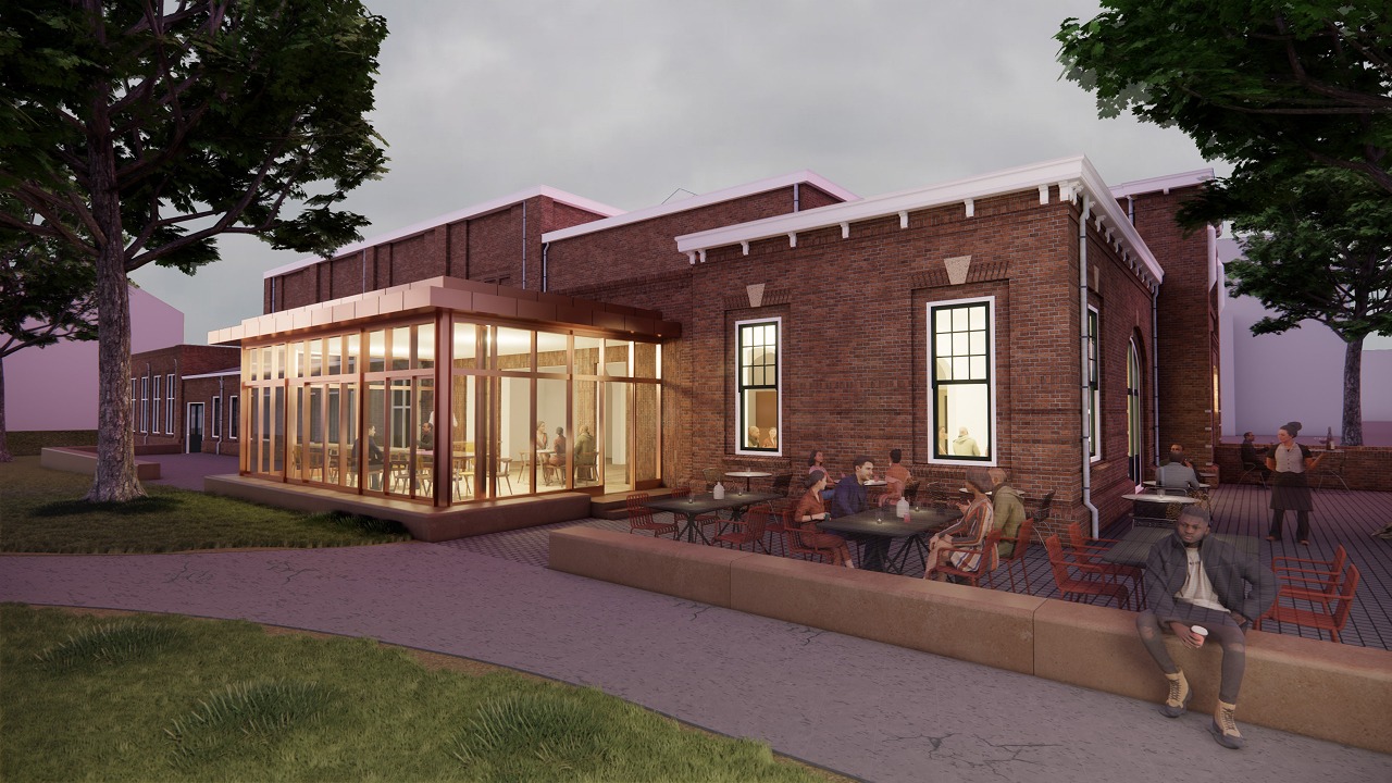 3D render van de verbouwing van De Groene Engel in Oss