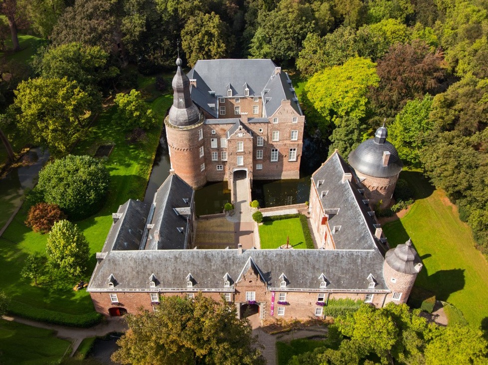 Bovenaanzicht Kasteel Well