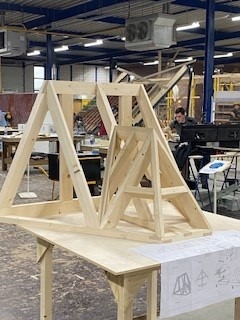 Houten dakkapel gemaakt voor het NK Beroepen