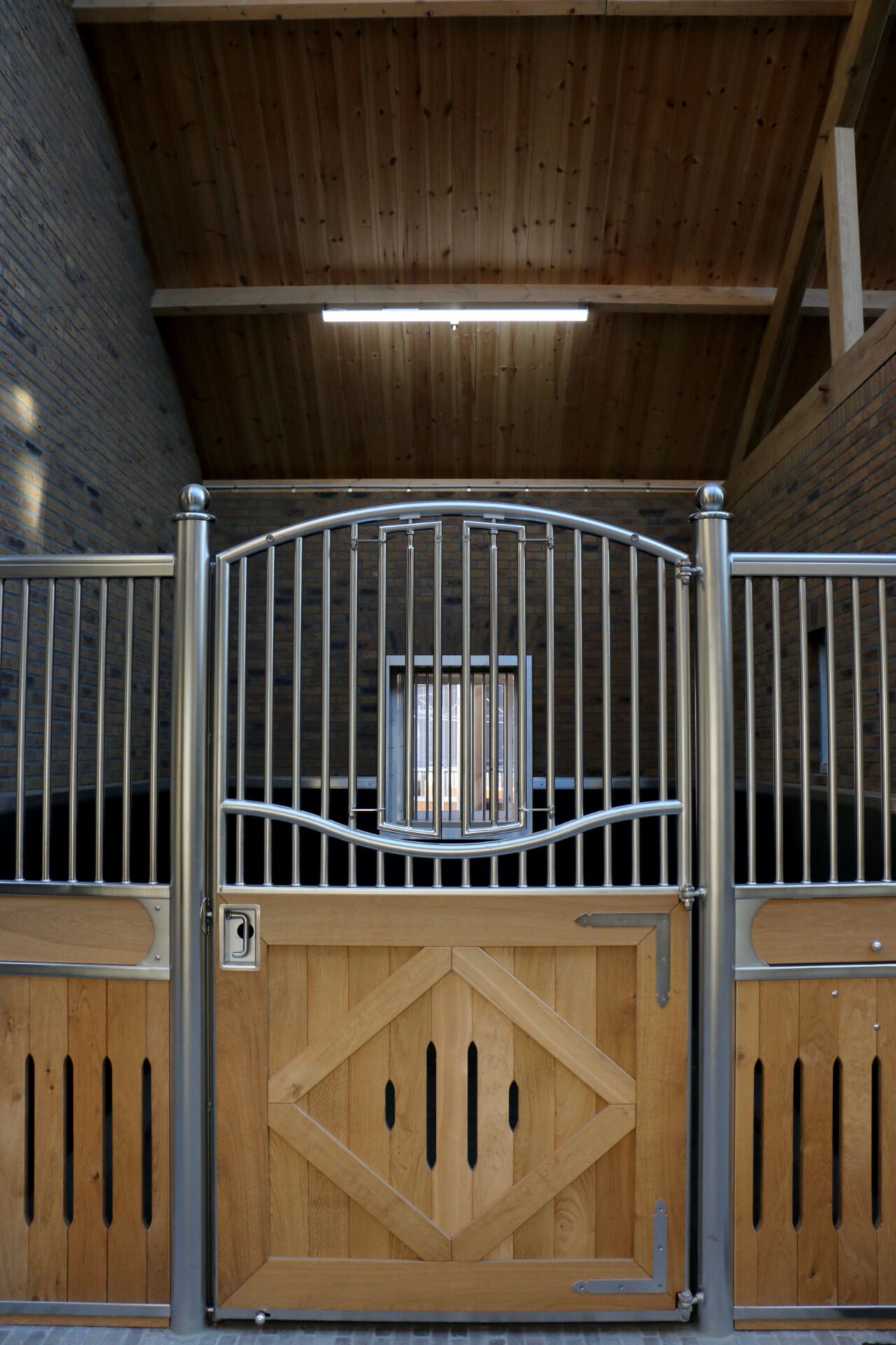 Detailfoto van paardenbox