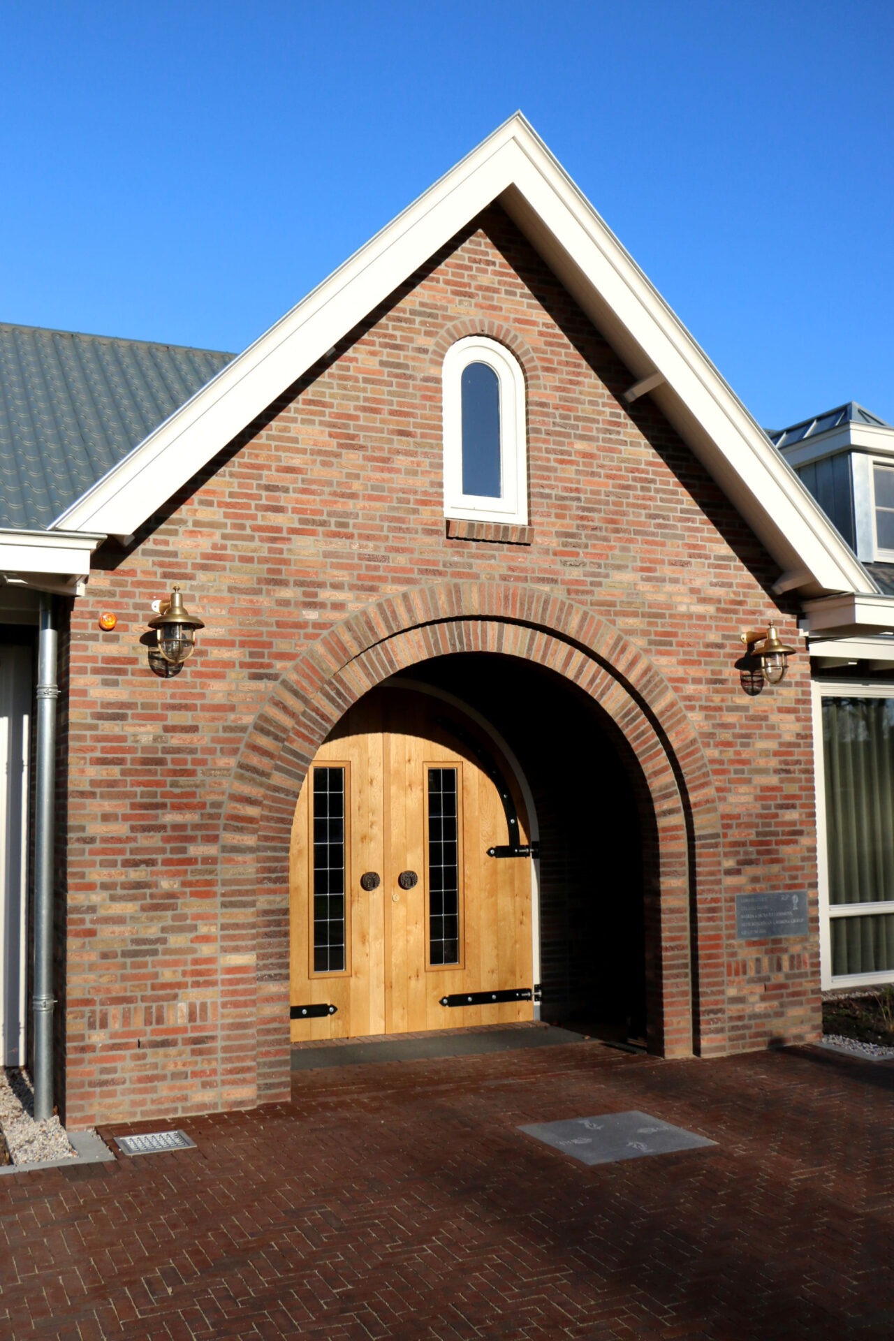 detailfoto van de Ingang van de manege