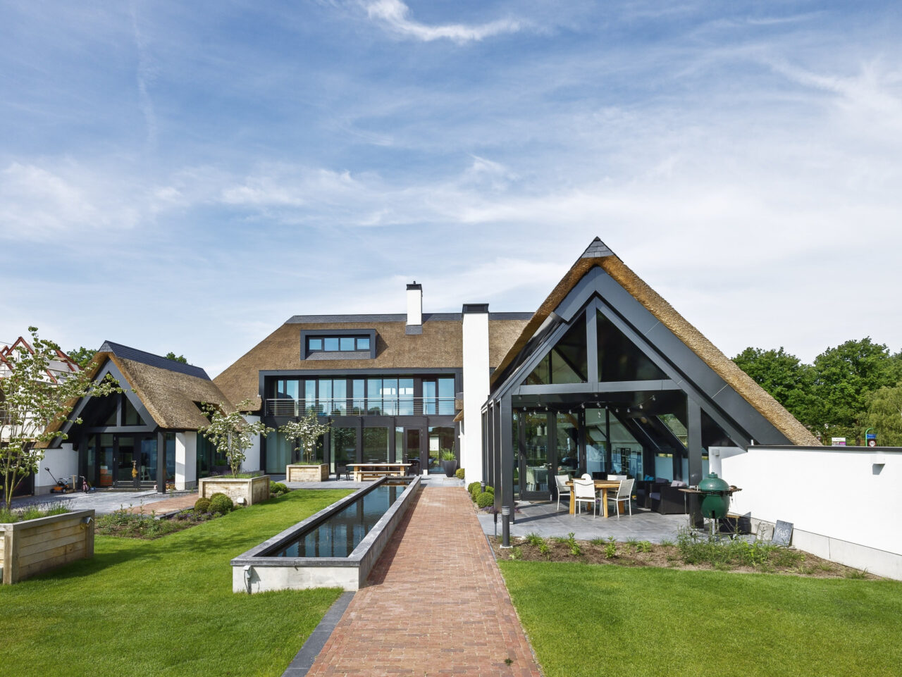Achteraanzicht van Villa CH