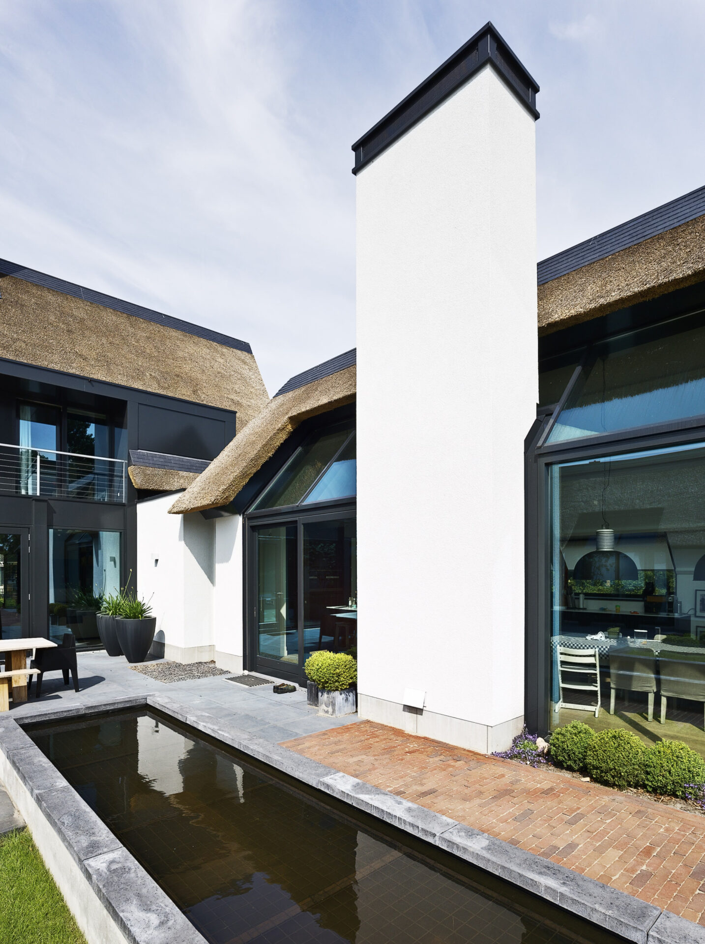 Detailfoto van Villa CH aan de achterzijde
