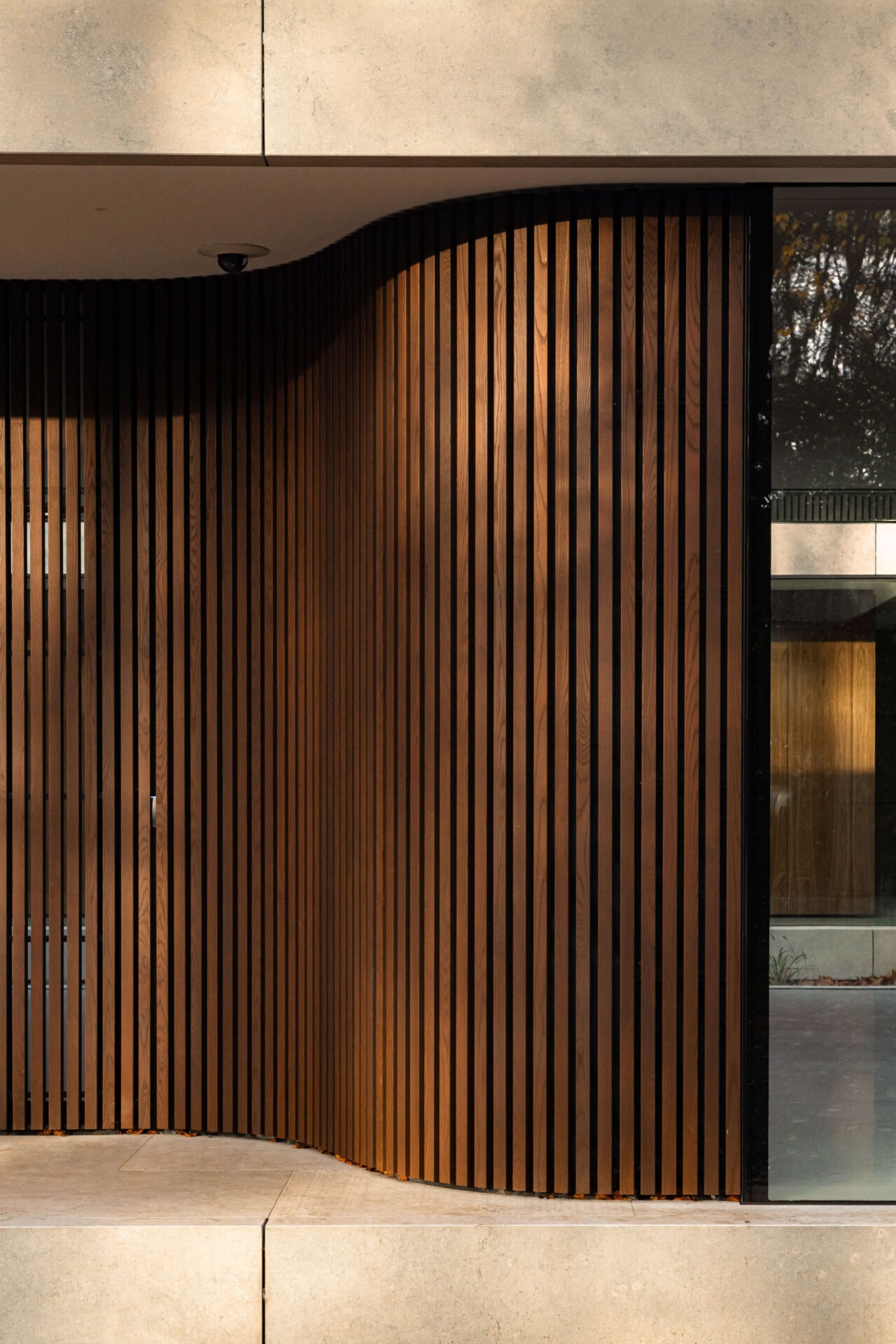 Detailfoto houten wand