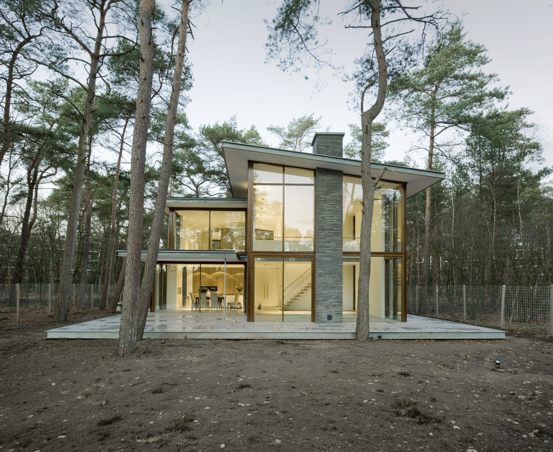 Achterzijde van Villa Kerckebosch