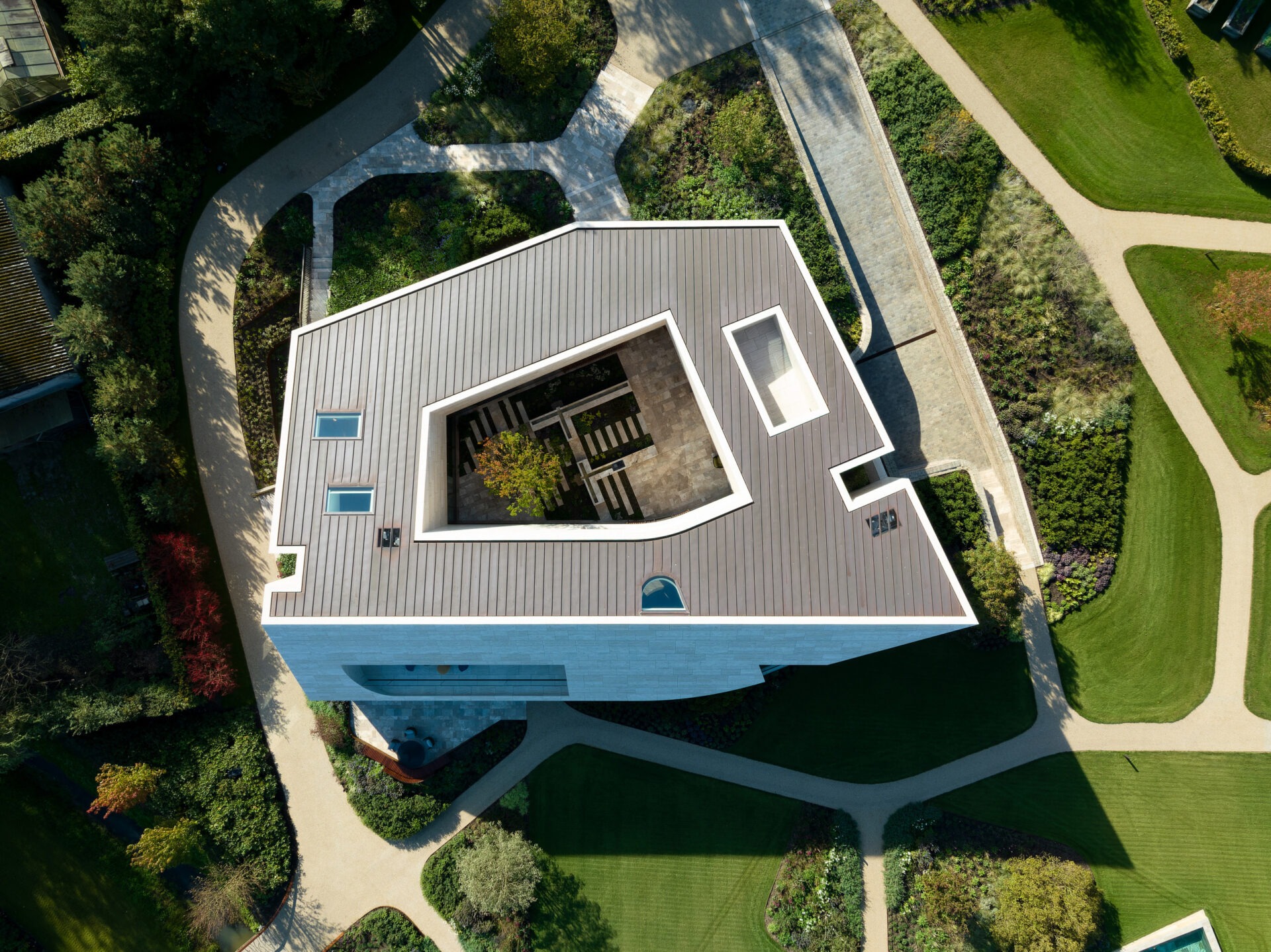 Topview van villa sp