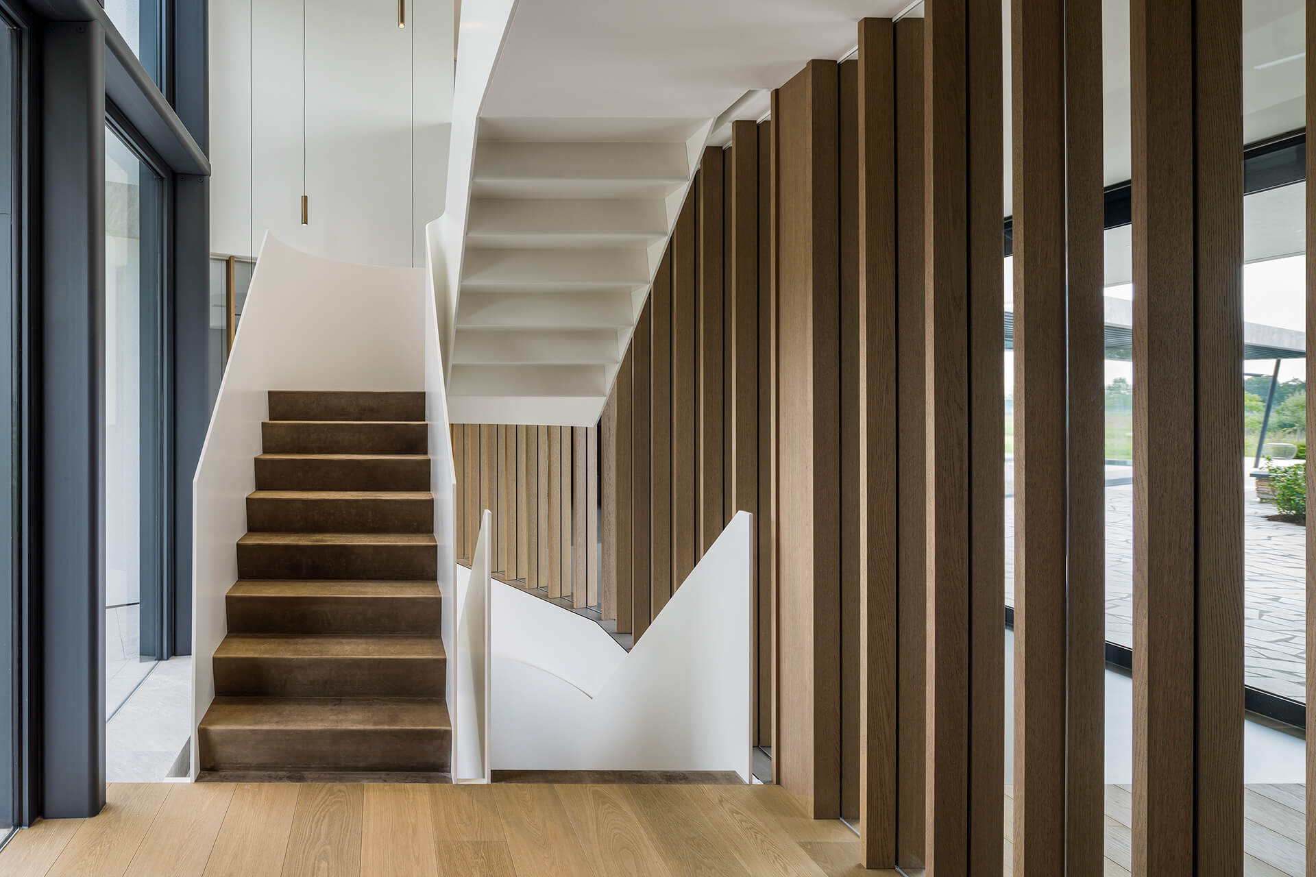 Detailfoto van trap in Villa VS