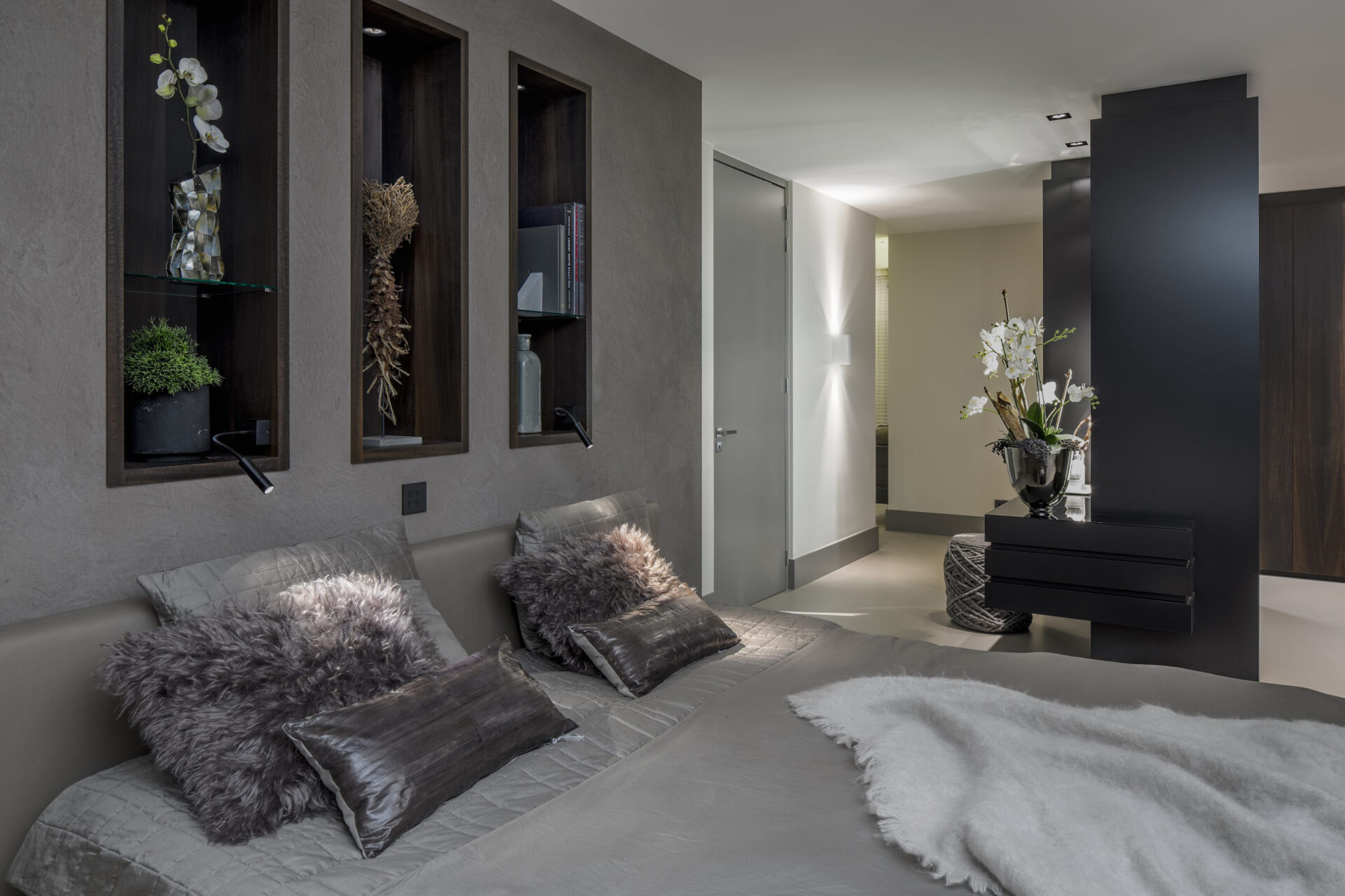 Moderne strakke slaapkamer villa wielewaal