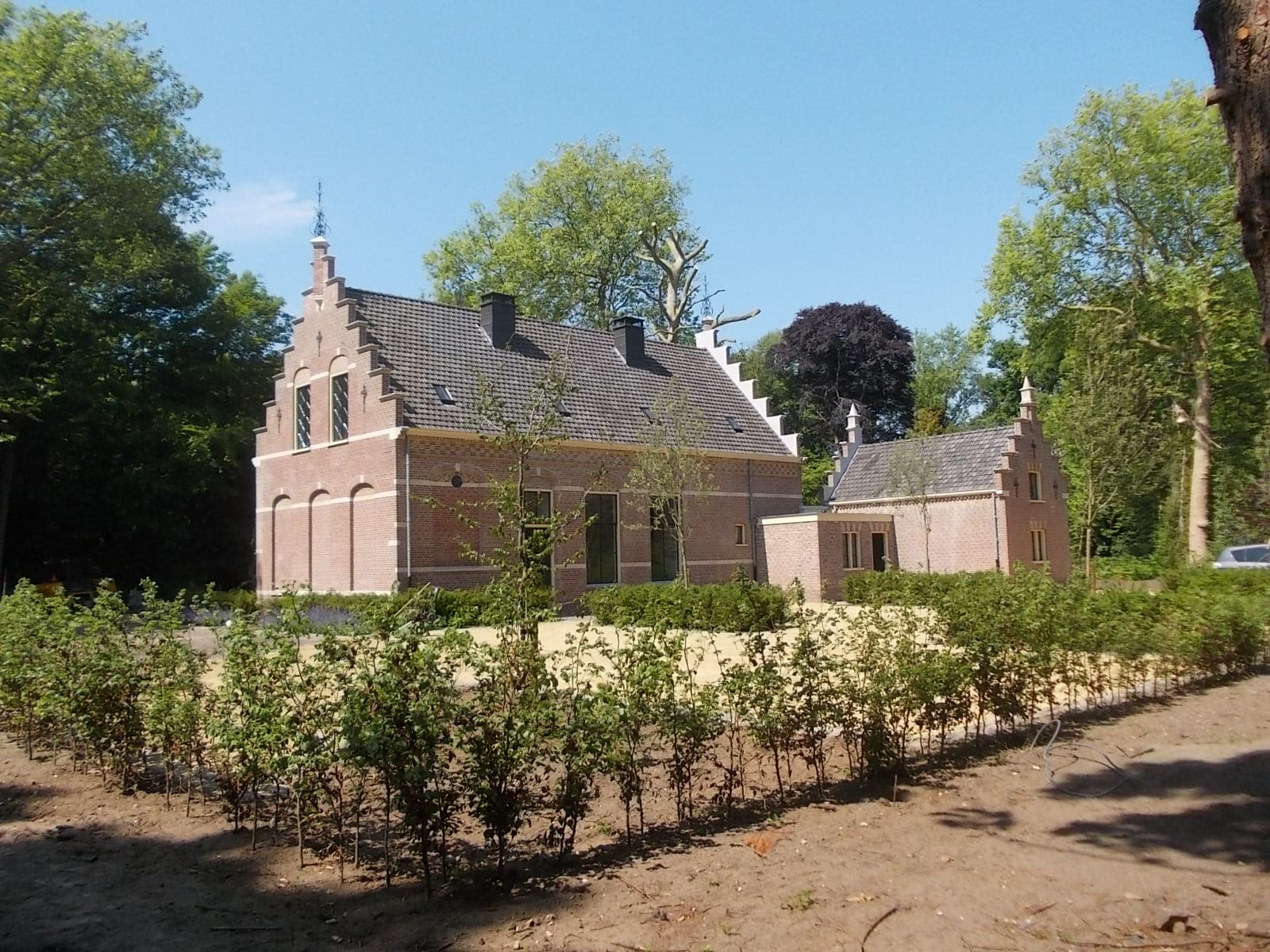 Achterzijde van het Koetshuis in Vught